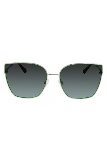 Calvin Klein Ckj21213s Lunettes de Soleil, Silver/Green, Taille Unique Femme