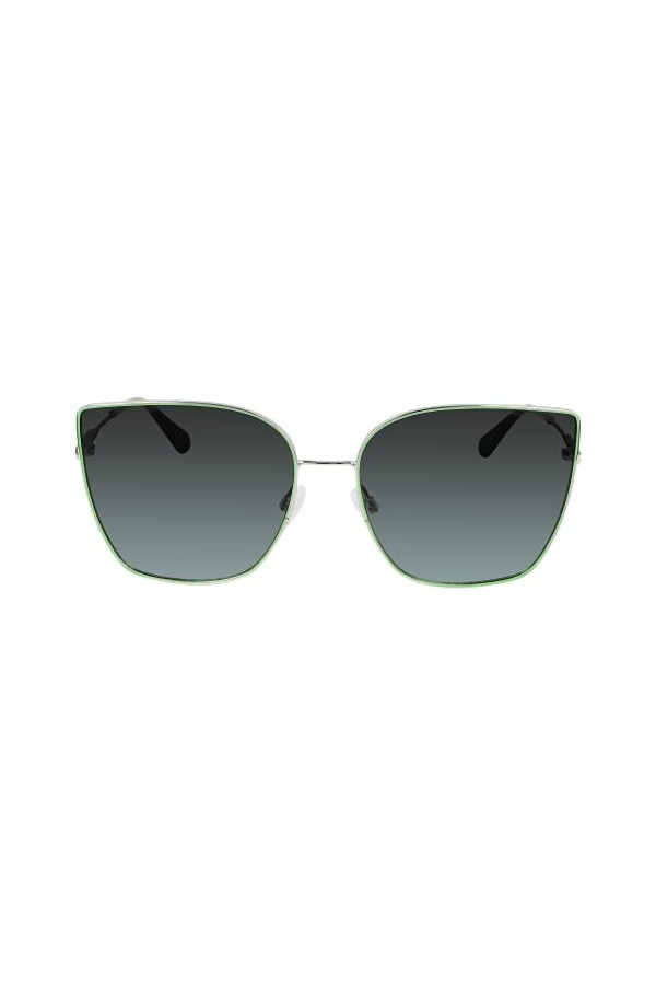 Calvin Klein Ckj21213s Lunettes de Soleil, Silver/Green, Taille Unique Femme
