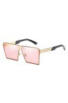 ChengBeautiful Lunettes De Soleil Femmes Poids légers Goggle Driving Lunettes Outdoor Retro Cadre carré Lunettes de Soleil C
