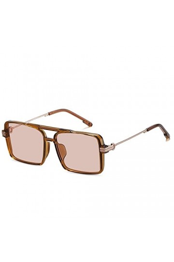 HCHES Lunettes de soleil polarisées Lunettes de soleil à monture large pour femme Lunettes de soleil blush,5,Taille unique