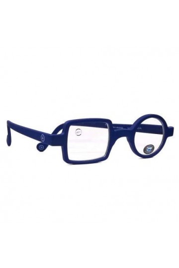 Aptica - Lunettes de lecture anti-lumière Bleue LOUPES POP ART ROY Bleu avec branches Flexibles MIXTE livré avec étui souple 