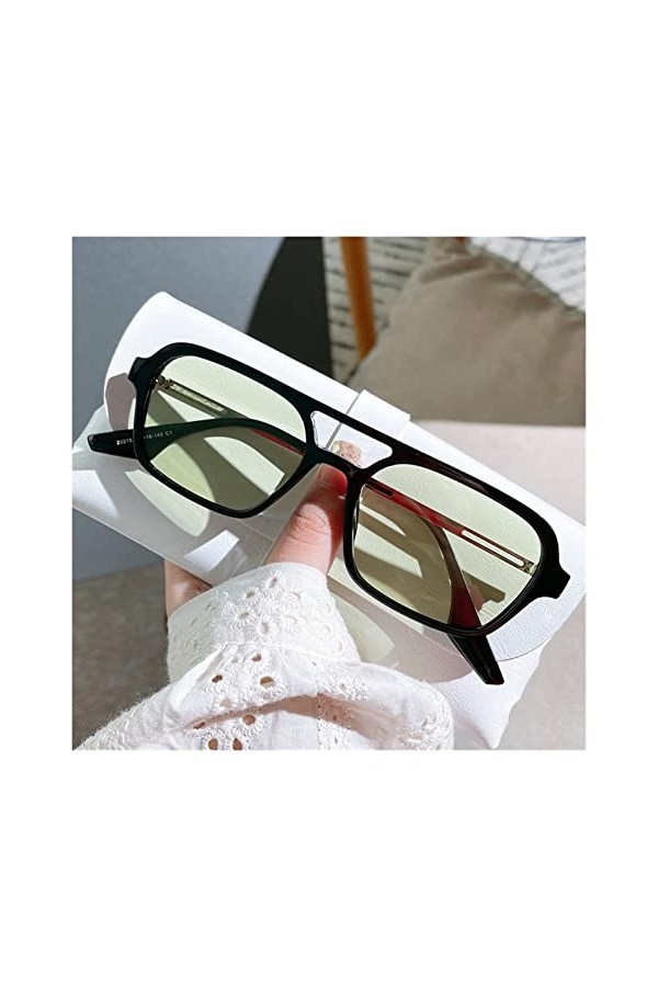 Xiniufsd Lunettes de Soleil 2021 Nouveau Vintage Petites Lunettes de Soleil Femmes Rectangulaires Océan Lentilles Sun Lunette