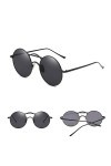 ChengBeautiful Lunettes De Soleil Vintage Anti-UV des Femmes des Hommes Cercle Ronde Lunettes lentilles claires Lunettes de S