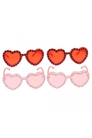 Gadpiparty 4 Pièces Lunettes De Soleil Lunettes Lunettes De Soleil Fantaisie Lunettes De Mode Pour Femmes Enfants Lunettes En