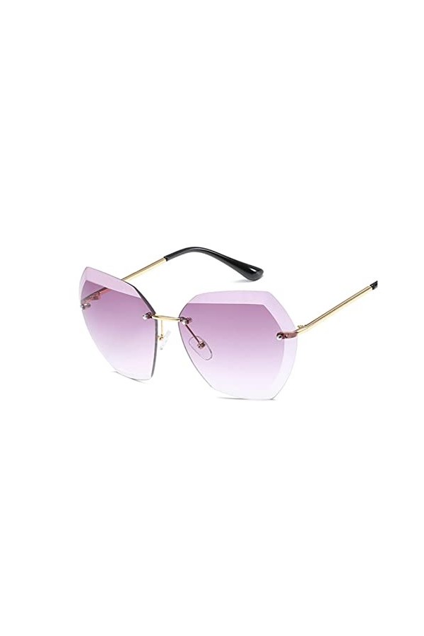 YINROM Lunettes de Soleil rétro Femme et Homme Color : Purple Gray 