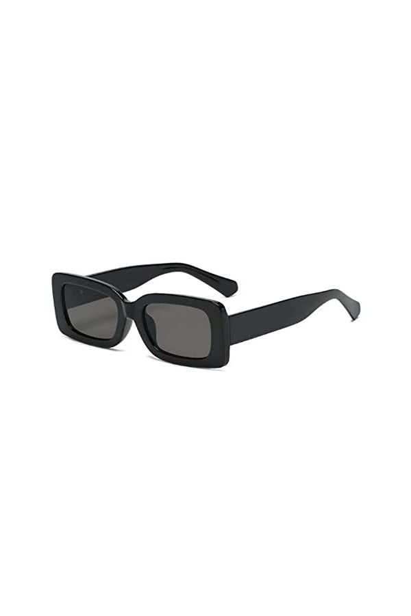 YINROM Lunettes de Soleil carrées rétro for Femme Color : Other, Size : Black Gray 