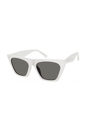 PRIVÉ REVAUX Victoria/s Sunglasses, VK6/WJ White, M Unisex