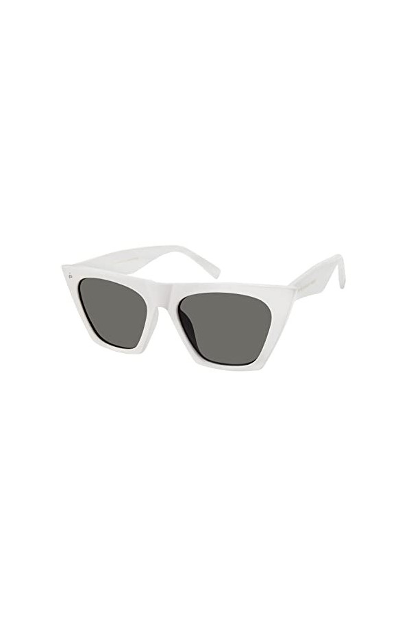 PRIVÉ REVAUX Victoria/s Sunglasses, VK6/WJ White, M Unisex