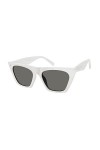 PRIVÉ REVAUX Victoria/s Sunglasses, VK6/WJ White, M Unisex