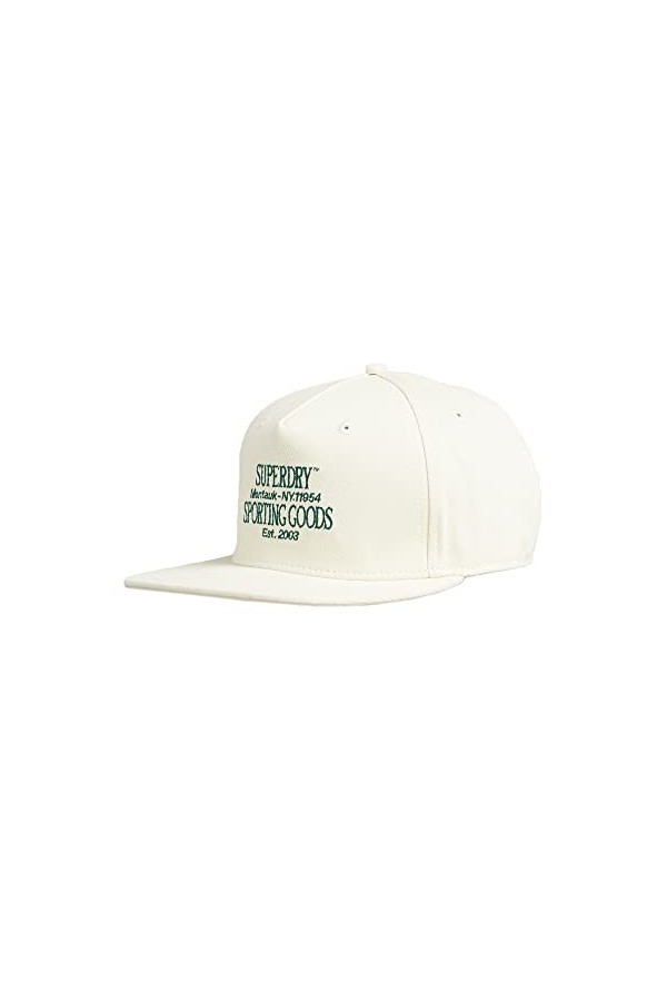 Superdry Gorra de béisbol Béret, Riz Blanc, Taille Unique Femme
