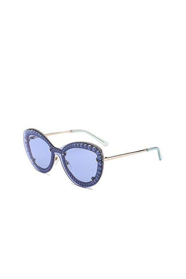 YLiansong-home Lunettes de Soleil pour Femmes Anti-éblouissement Rue Prise de Vue en Perle décoratif décoration Chat Lunettes