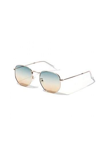 JINGZI Lunettes de Soleil de Cyclisme Dames Retro Petit Rectangle sans Cadre Lunettes de Soleil carrées dété Femme Style Ver