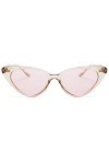 hmjsmj Lunettes de soleil à ossature de thé rose océan, bronzage à lœil de chat, lunettes de soleil à petit visage pour femm