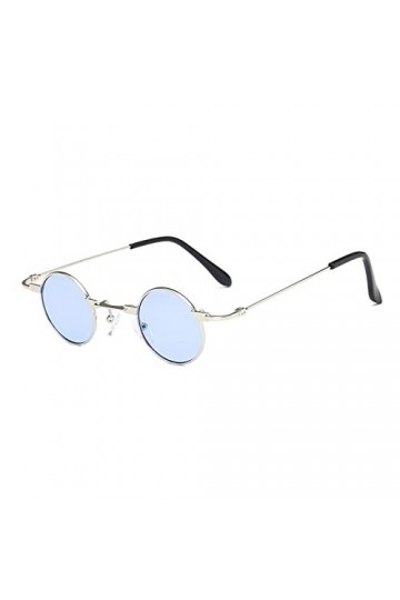 IIGOCG Petites Lunettes de Soleil Rondes Femmes Hommes UV400 métal Marque Concepteur Punk Lunettes de Soleil Steampunk Vintag