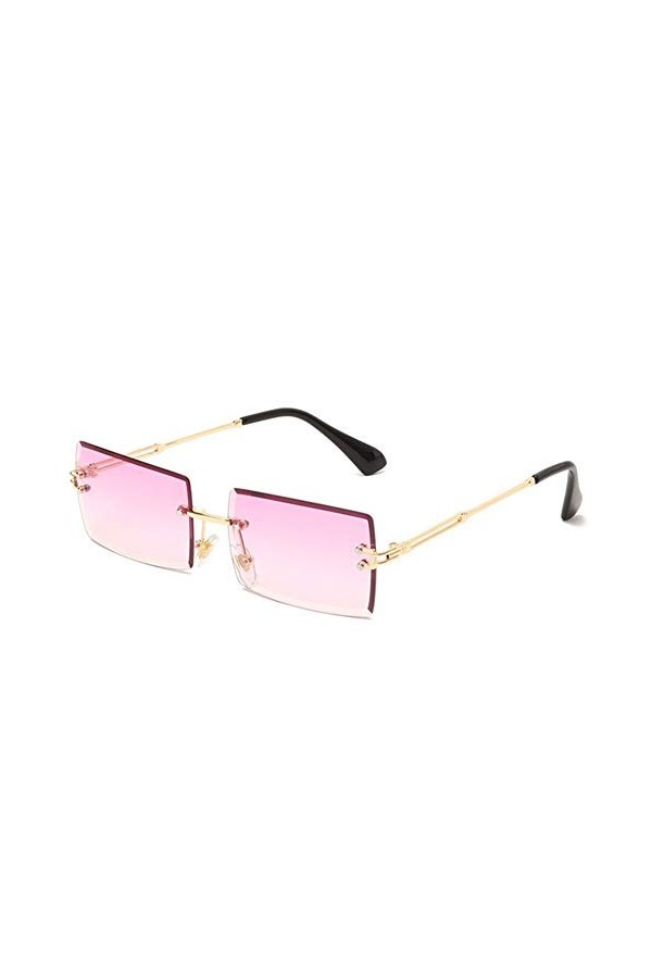 JINGZI Lunettes de Soleil de Cyclisme Lunettes de Soleil Fashion Square Frameless Nouveau Style Mesdames Petits Lunettes de S