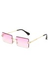 JINGZI Lunettes de Soleil de Cyclisme Lunettes de Soleil Fashion Square Frameless Nouveau Style Mesdames Petits Lunettes de S