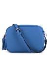 flora & co - Sac Caméra Bandoulière Femme Double Zip Frange - Sacoche Porté Epaule Croisé Forme Rectangle - Besace Ville Four