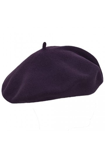 MELEGARI Bonnet Basque Femme | 100% Laine | Roma Beret | Made in Italy, Gris 61, Taille Unique