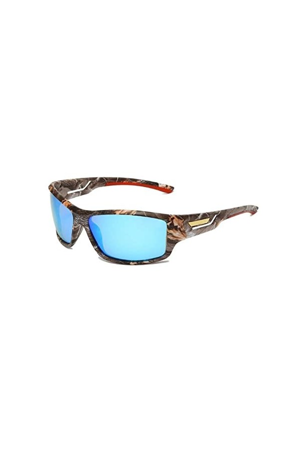 JINGC HENMA Lunettes de pêche Sport Lunettes de Soleil Rayures Lunettes Lunettes de Soleil polarisées extérieures Hommes Femm