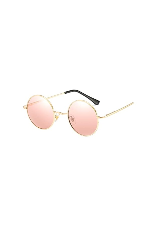 IIGOCG Lunettes de Soleil Rondes Homme, Marque Femme polarisées UV400 Color : As Shows, Size : C14 