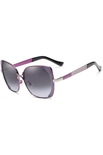NIUASH Lunettes de Soleil polarisées Lunettes de Soleil rétro polarisées Dames Femmes Lunettes de Soleil Lunettes-Violet