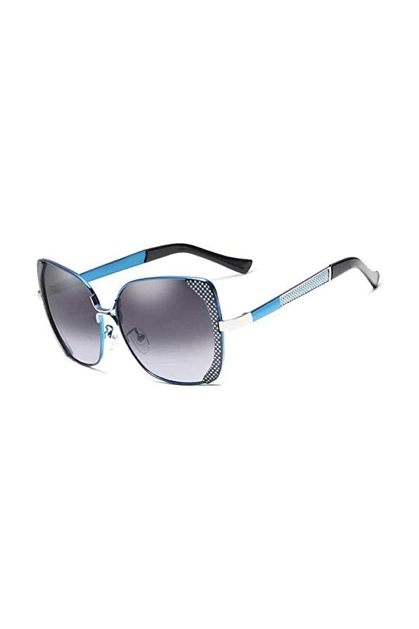 NIUASH Lunettes de Soleil polarisées Lunettes de Soleil rétro polarisées Dames Femmes Lunettes de Soleil Lunettes-Bleu