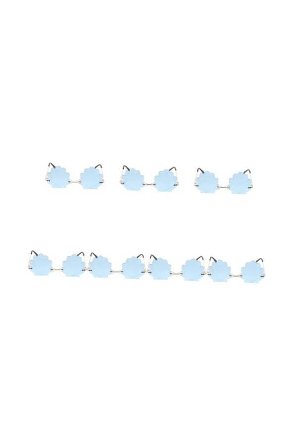 SOIMISS 7 Pièces Lunettes De Soleil Coquille Forme Lunettes De Soleil Lunettes Accessoires Lunettes De Soleil Soirée Dansante