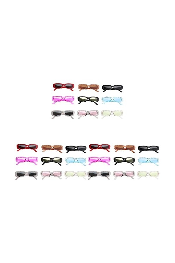 Toddmomy 27 Pièces Des Lunettes De Soleil Lunettes De Soleil De Mode Pour Lunettes De Soleil Tendance Pour Femmes Nuances Rét
