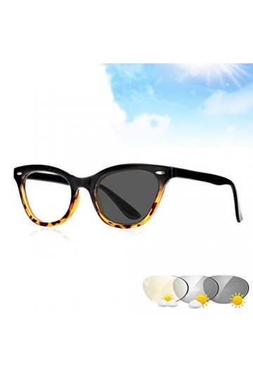 YXW Lunettes de Soleil Presbytes Photochromiques de Transition Femmes Rétro Oeil de Chat Décoloration Extérieure Lunettes de 