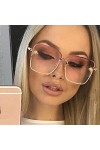 2021 Nouvelle-Dame surdimensionné surdimenseur Square Square Lunettes de soleil Femmes Marque Mode Petite gradient lunettes d