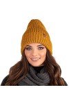 VIVISENCE Femme Bonnet Classique Et Élégant 7034, Gris,UNI