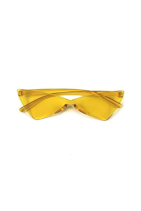 EDDHA Lunettes de soleil mode œil de chat lunettes de soleil mode dames lunettes triangulaires étroites petites lunettes de s