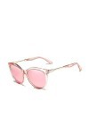 HPIRME Lunettes de soleil polarisées pour femmes Gradient Lens Lunettes de soleil, Rose, taille unique