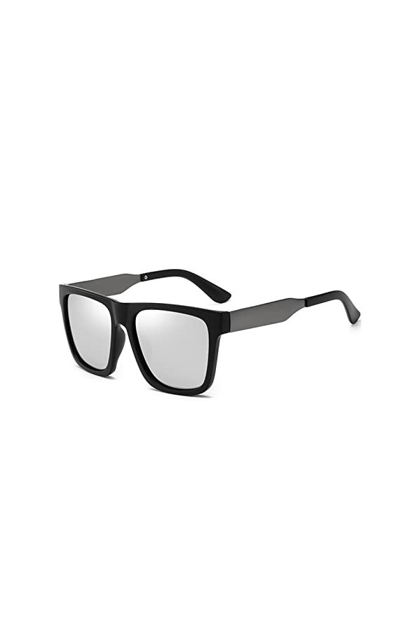 IIGOCG Lunettes de Soleil de Conduite rétro carrées for Hommes/Femmes UV400 Lunettes de Soleil surdimensionnées Color : C5 S