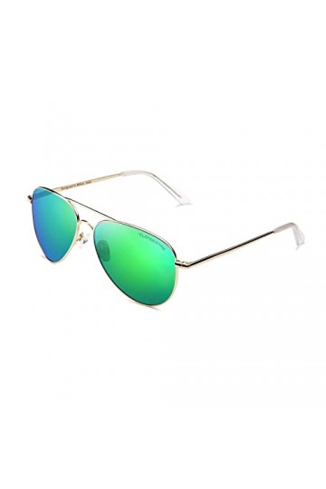CLANDESTINE A10 Gold Green N - Lunettes de soleil Nylon HD homme & femme