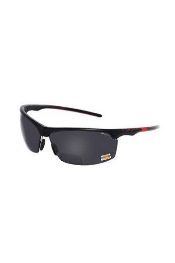 rainbow safety Lunettes de Soleil Sport Bifocale Polarisee Cyclisme Golf Pêche Conduite Pro P BLK-Red, 1.00D 
