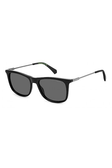 Polaroid PLD 4145/s/x Sunglasses, 807/M9 Black, 55 Unisex