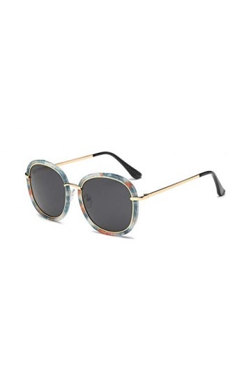 AUSUB Lunettes de Soleil Femme Haute Qualité Place Gold Frame Lunettes de Soleil Femmes Sun polarisants Lunettes Mirror Rose 