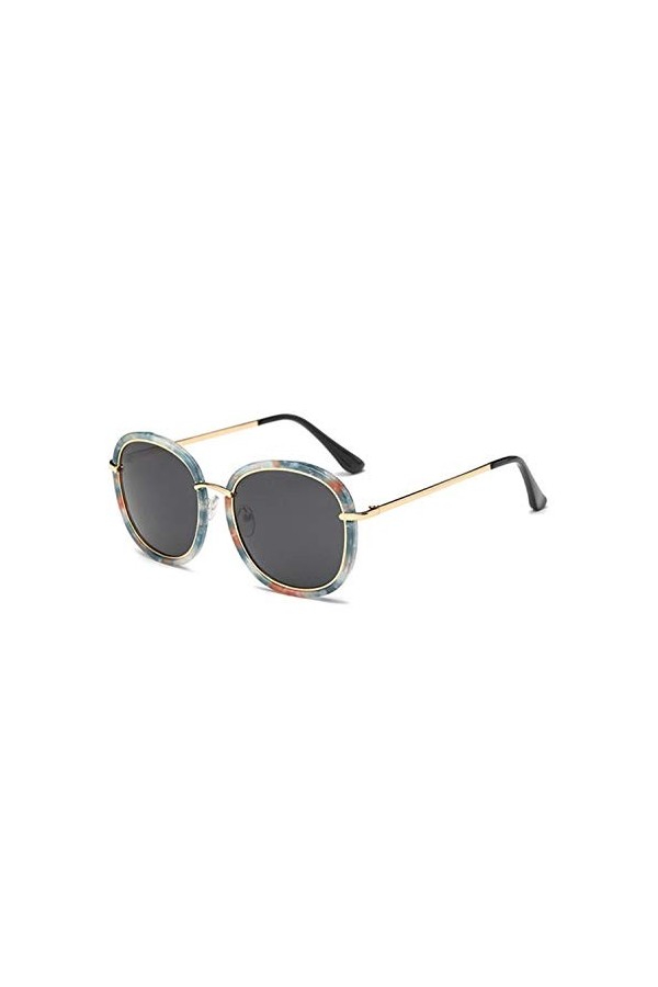 Haute Qualité Place Gold Frame Lunettes de soleil Femmes Sun polarisants Lunettes Mirror Rose avec la boîte UV400 Couleur : 
