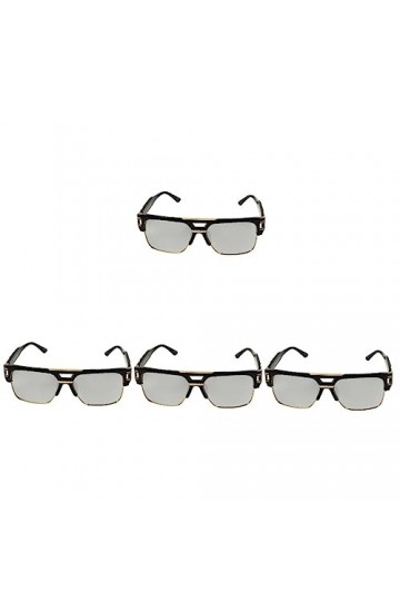 Adorainbow Lunettes De Soleil Pour Femmes 4 Pièces Grandes Lunettes De Soleil De Sport Rock - Lunettes De Conduite Carrées Po