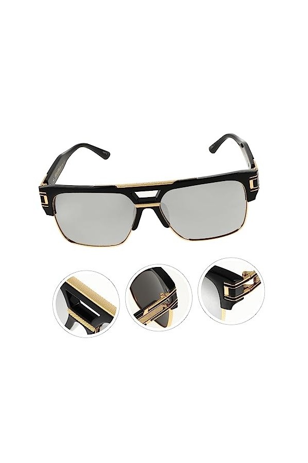 Adorainbow Lunettes De Soleil Pour Femmes 4 Pièces Grandes Lunettes De Soleil De Sport Rock - Lunettes De Conduite Carrées Po