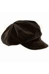 Cappelleria Melegari Baloon Cap Bonnet avec visière Princeps, fabriqué en Italie, pour femme, automne, hiver - Rouge - Taille