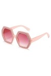 Lunettes De Soleil Carrées Polygonales Vintage Pour Femmes Lunettes De Soleil Dégradées Brillantes Oculos De Sol Mujer