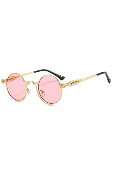 MASKIS Lunettes Pour Femmes Lunettes De Soleil Steampunk Lunettes Rondes Pour Hommes Et Femmes Vintage Punk Shades