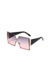 ZANHOG 2021 Men De Luxe Femmes Large Fashion Designer Fashion Square Femmes De Soleil Lunettes de soleil Couleur : Original 