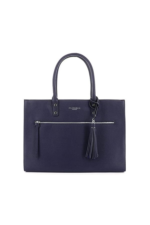 FLORA CO PARIS - Grand Sac Cabas Femmes Format A4 - Sac Cours Lycée Grande Capacité Taille XL - Sac à Main Fourre-Tout avec F