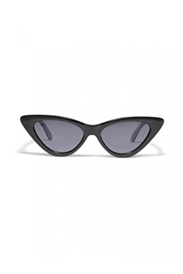 PILGRIM, JOSELINE Lunettes de soleil œil de chat noires polarisées pour femme avec protection UV400, Noir
