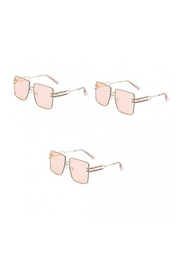 Yardwe 3Pcs Lunettes De Soleil Femme Plage Plastique