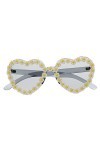 GALPADA 5 Pièces Lunettes De Soleil Coeur Lunettes De Soleil De Fête Dété Lunettes De Soleil Tendance Pour Femmes Lunettes D