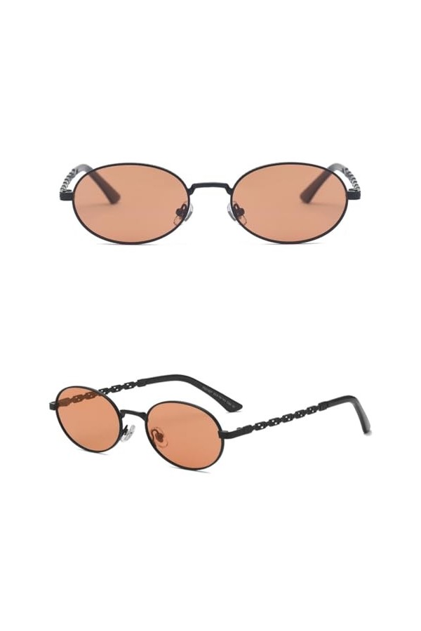 HPIRME Lunettes de soleil vintage à petite monture ovale dégradé polarisées pour femmes, nuances pour hommes et femmes, 1, ta